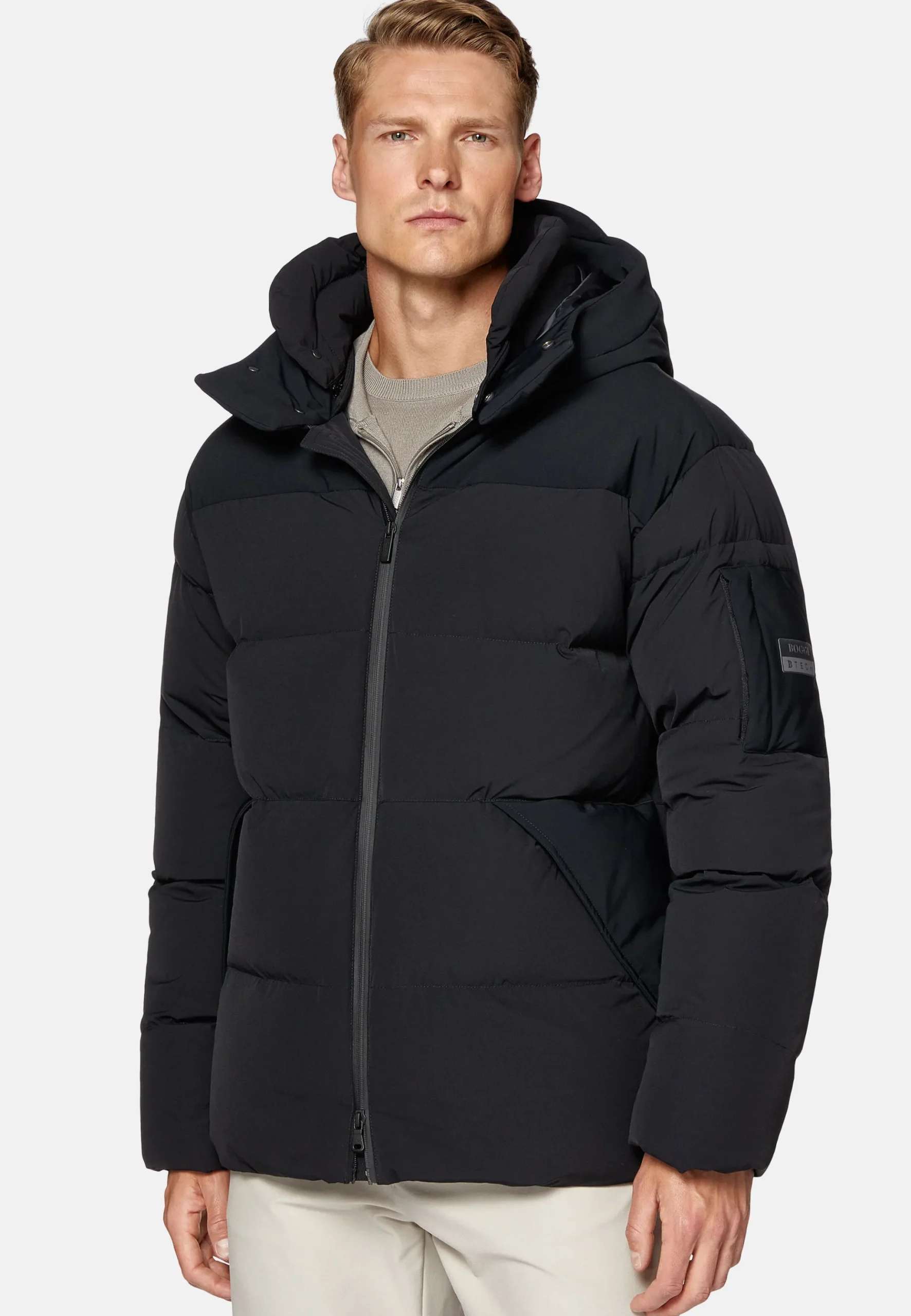 Bomber En Nylon Recyclé En Plume D'Oie BTech