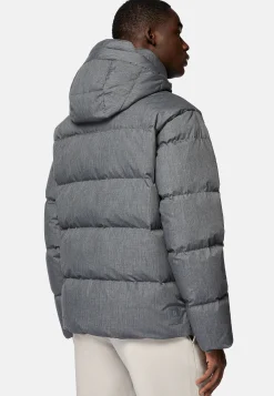 Bomber En Tissu Technique En Plume D'Oie