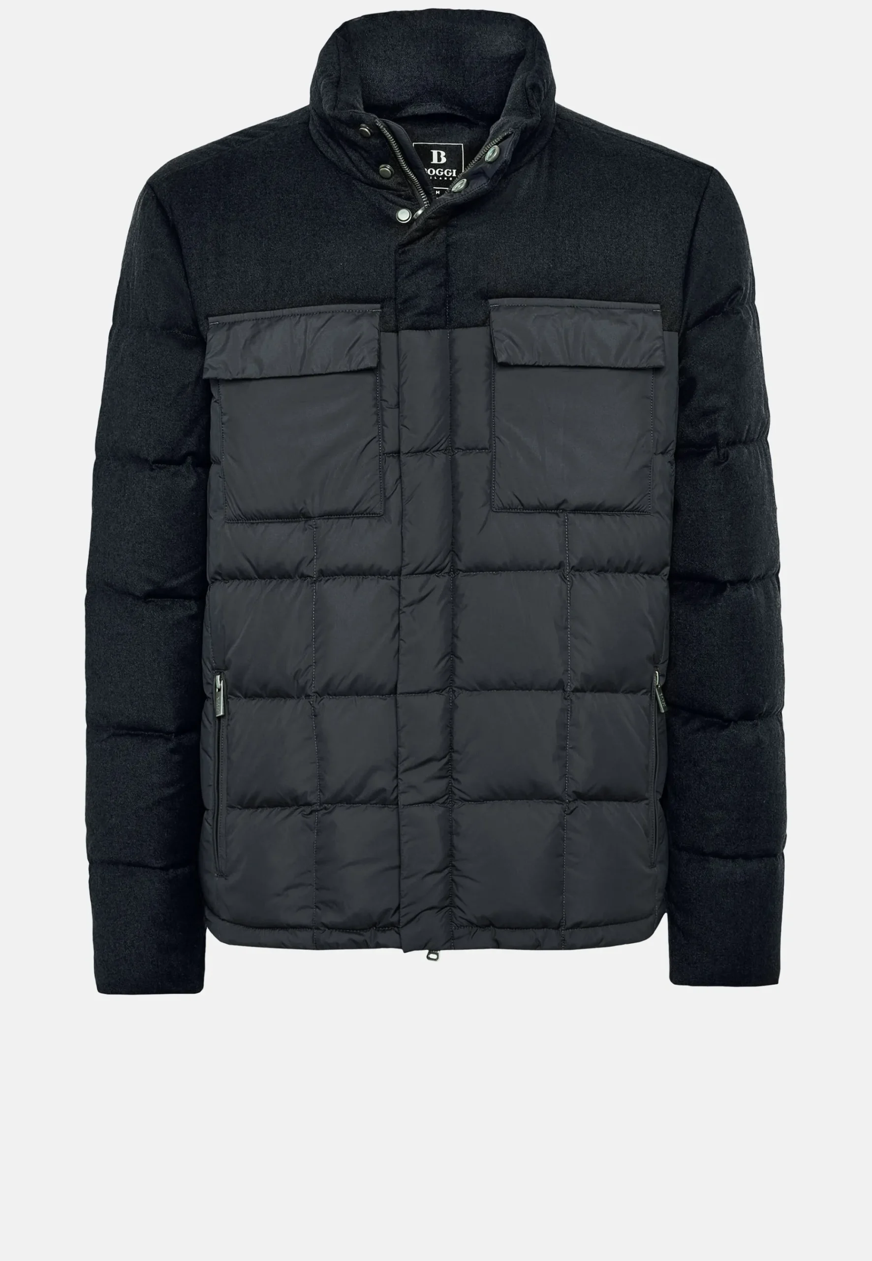 Bomber Flyn En Flanelle Et Tissu Tech En Plume