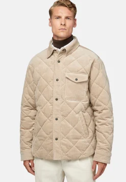 Bomber Rembourré En Velours De Coton