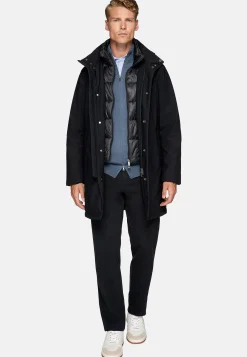 Car Coat En Tissu Technique Rembourré