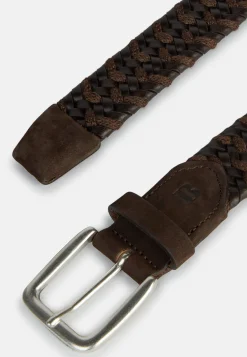 Ceinture Tressée Extensible En Cuir Mélangé