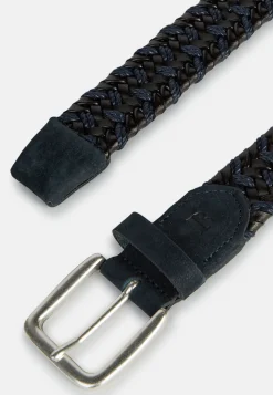 Ceinture Tressée Extensible En Cuir Mélangé