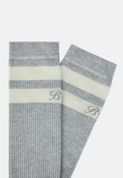 Chaussettes À Deux Rayures En Coton Mélangé