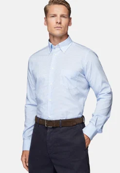 Chemise À Carreaux En Popeline De Coton Regular Fit