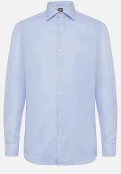 Chemise À Carreaux En Sergé De Coton Regular Fit