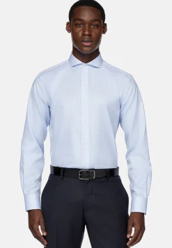 Chemise À Carreaux En Sergé De Coton Regular Fit
