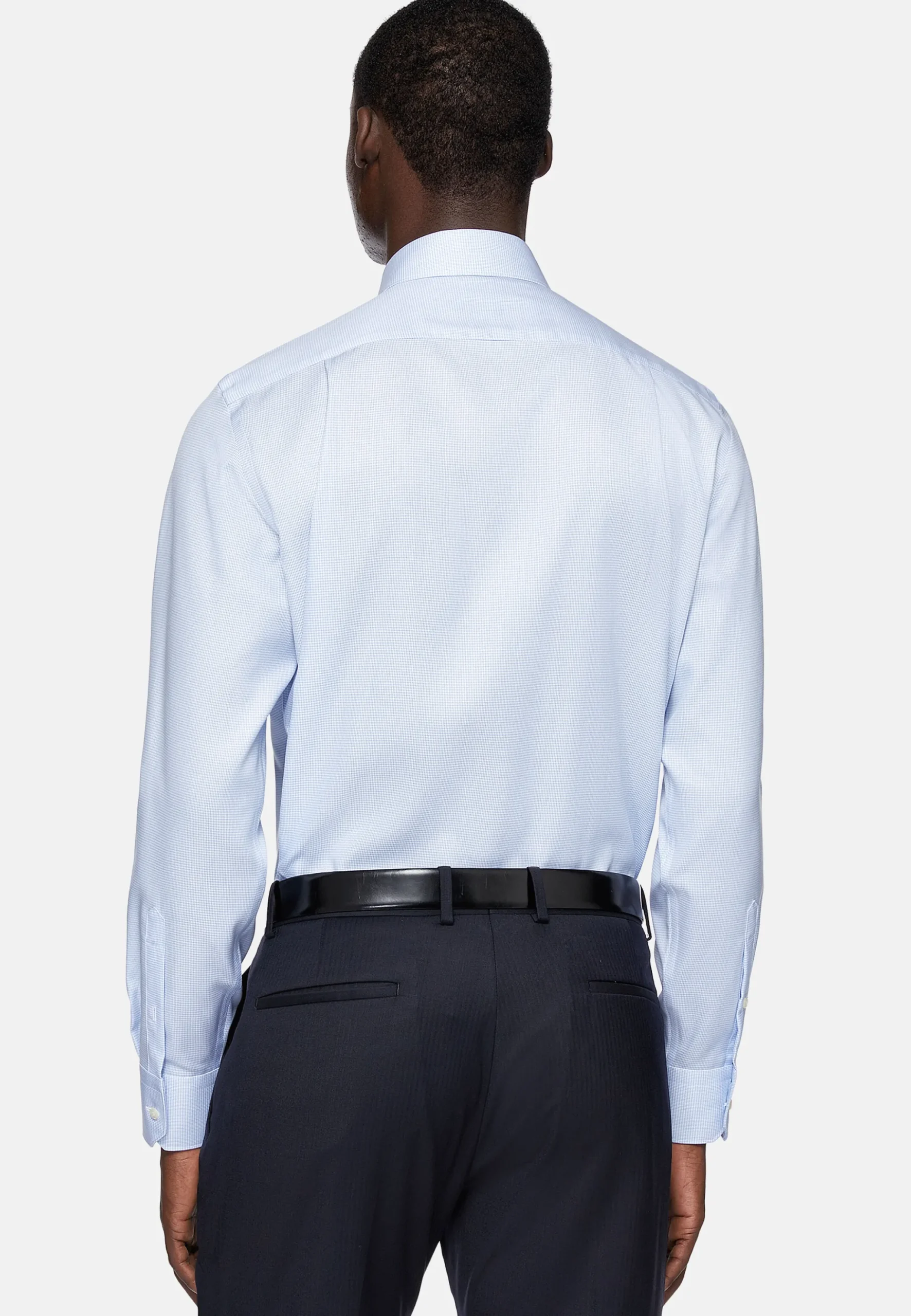 Chemise À Carreaux En Sergé De Coton Regular Fit