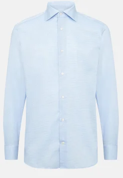 Chemise à Micromotif En Coton Slim Fit