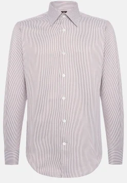 Chemise À Rayures En Coton Regular Fit