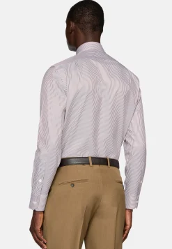 Chemise À Rayures En Coton Regular Fit