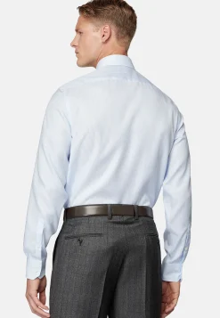 Chemise À Rayures En Sergé De Coton Slim Fit