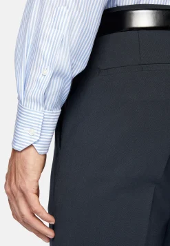 Chemise À Rayures En Sergé De Coton Regular Fit