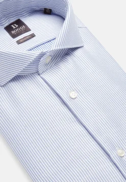 Chemise À Rayures En Sergé De Coton Regular Fit