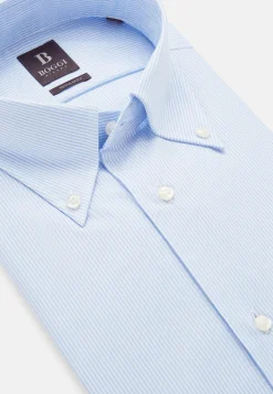 Chemise À Rayures En Sergé De Coton Regular Fit