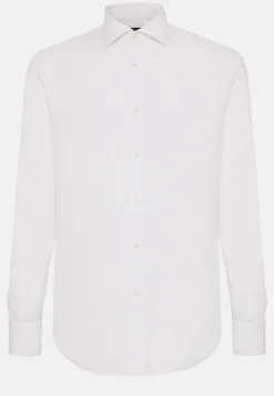 Chemise Blanche En Coton Extensible Slim Fit