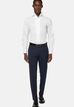 Chemise Blanche En Coton Pinpoint Regular Fit