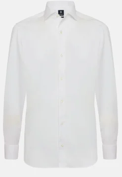 Chemise Blanche En Coton Pinpoint Regular Fit