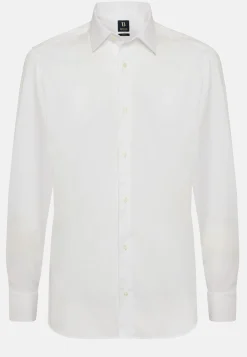 Chemise Blanche En Coton Pinpoint Slim Fit