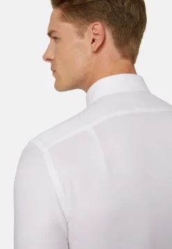 Chemise Blanche En Coton Dobby Regular Fit