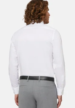 Chemise Blanche En Coton Nylon Extensible Slim