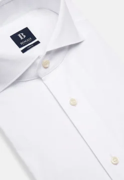 Chemise Blanche En Coton Nylon Extensible Slim