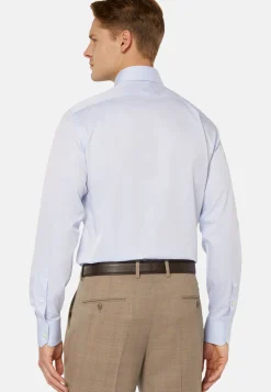 Chemise Bleu Clair En Sergé De Coton Regular Fit