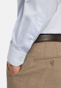 Chemise Bleu Clair En Sergé De Coton Regular Fit