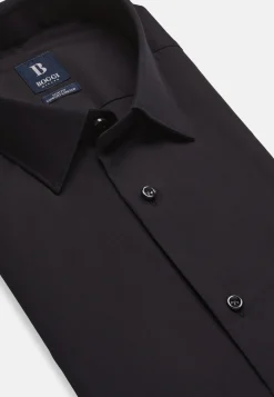 Chemise Bleu Marine En Coton Extensible Slim Fit