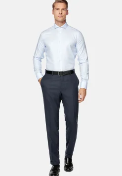 Chemise En Coton Dobby Regular Fit