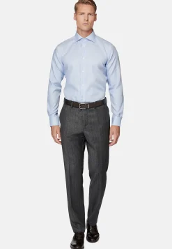 Chemise En Coton Dobby Regular Fit