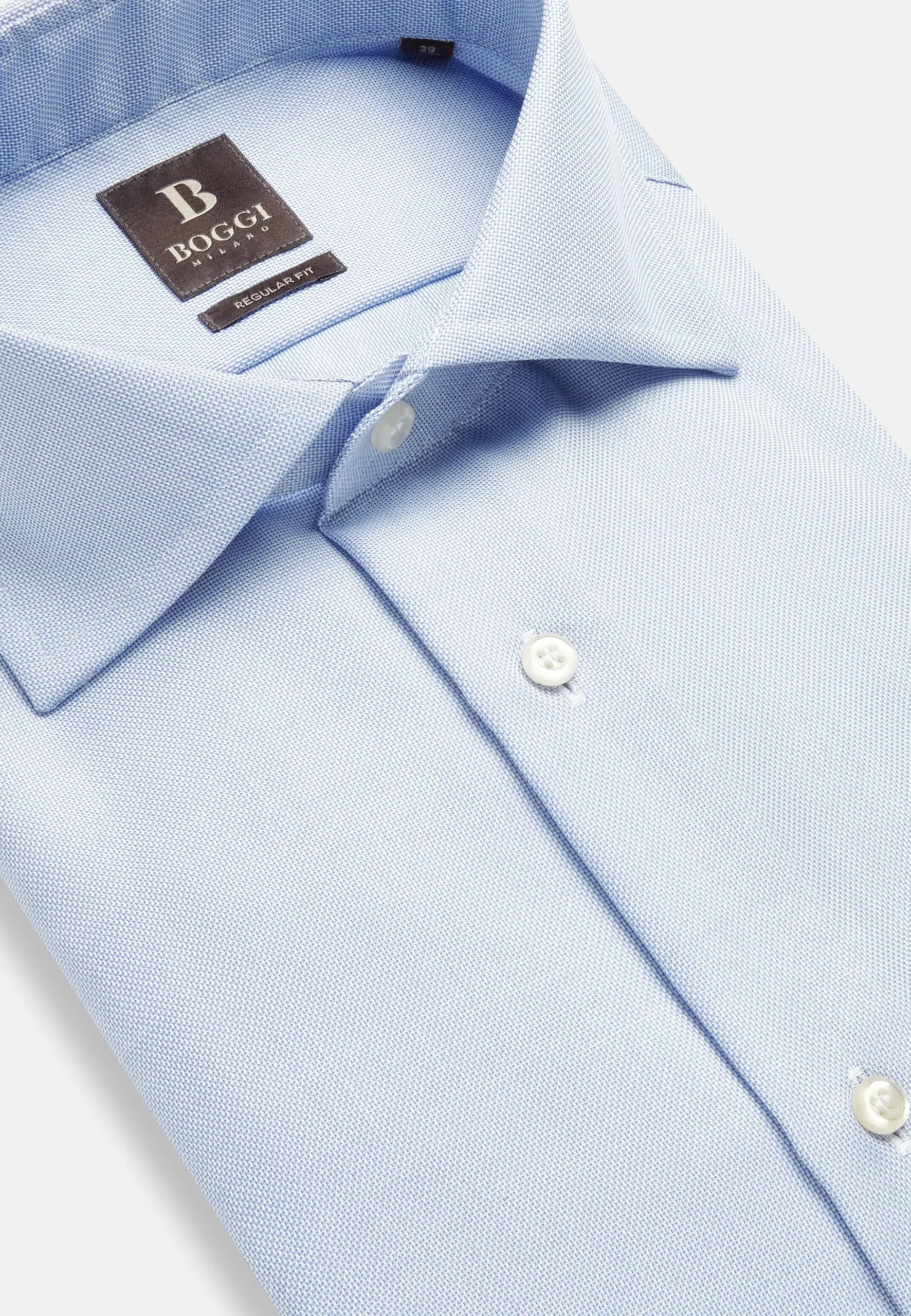 Chemise En Coton Dobby Regular Fit