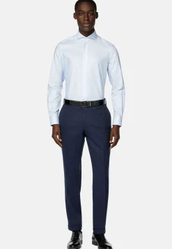 Chemise En Coton Dobby Slim Fit