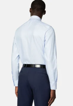 Chemise En Coton Dobby Slim Fit