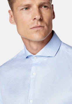 Chemise En Coton Dobby Slim Fit