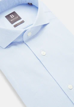 Chemise En Coton Dobby Slim Fit