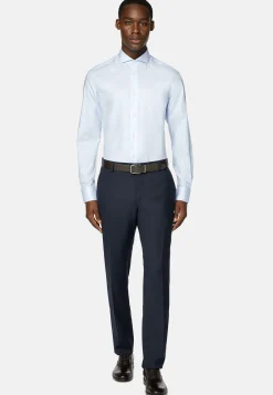 Chemise En Coton Dobby Slim Fit