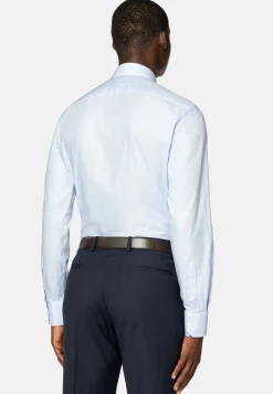 Chemise En Coton Dobby Slim Fit