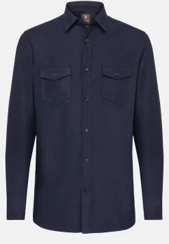 Chemise En Flanelle De Coton Tencel Regular Fit