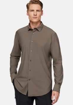 Chemise En Nylon Extensible Slim Fit