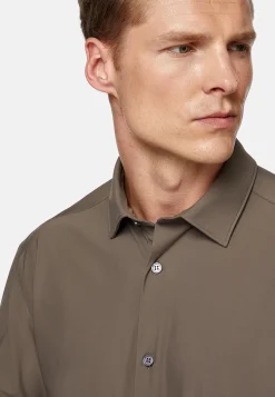 Chemise En Nylon Extensible Slim Fit