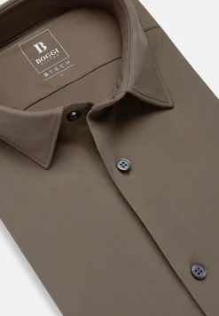 Chemise En Nylon Extensible Slim Fit