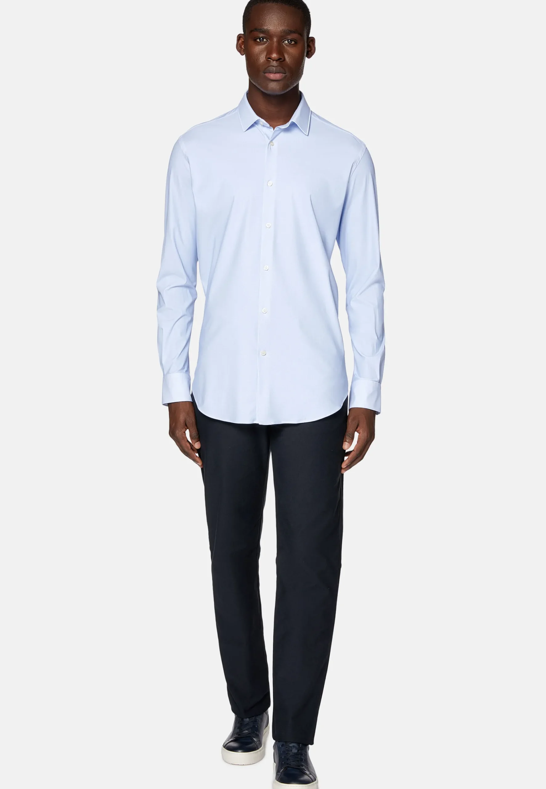 Chemise En Nylon Extensible Slim Fit