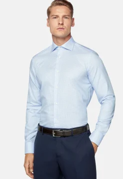 Chemise En Sergé De Coton Slim Fit