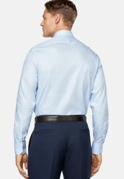 Chemise En Sergé De Coton Slim Fit