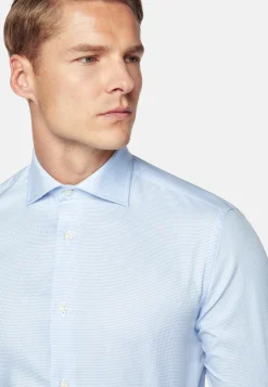 Chemise En Sergé De Coton Slim Fit