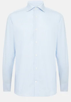 Chemise En Sergé De Coton Slim Fit