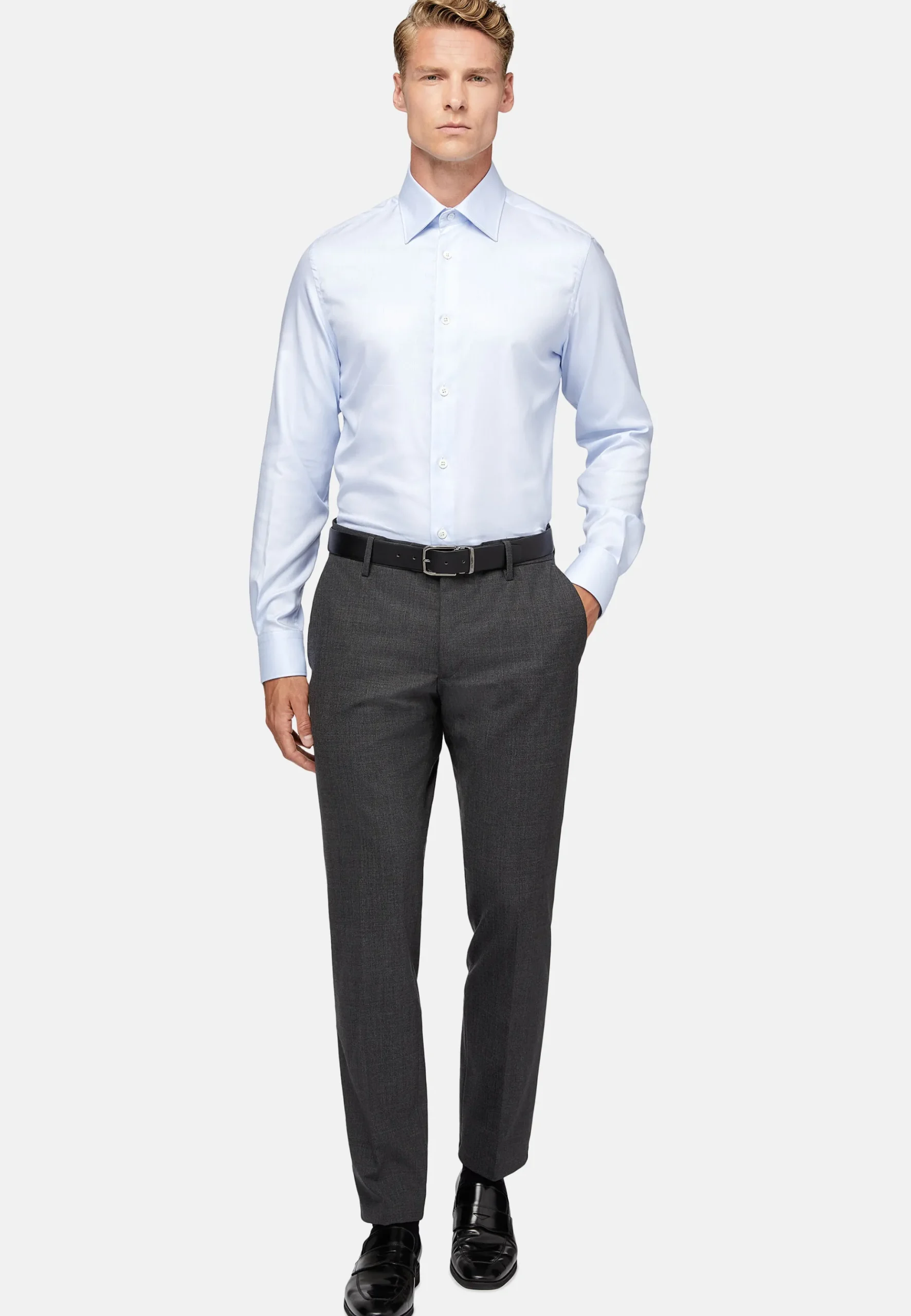 Chemise En Sergé De Coton Regular Fit