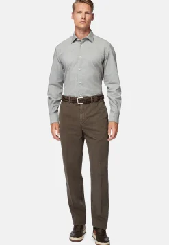 Chemise En Velours De Coton Regular Fit