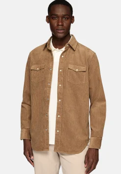 Chemise En Velours De Coton Regular Fit